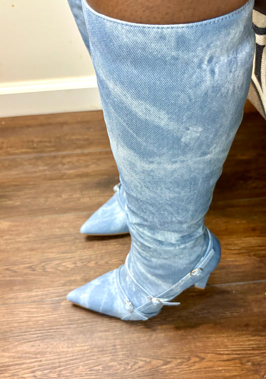 Kelly Boots (Denim)